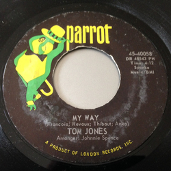 Tom Jones She's A Lady / My Way Vinyl 7" USED