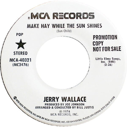 Jerry Wallace Make Hay While The Sun Shines Vinyl 7" USED