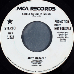 Abby Marable Sweet Country Music Vinyl 7" USED