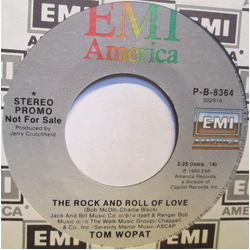 Tom Wopat The Rock And Roll Of Love Vinyl 7" USED