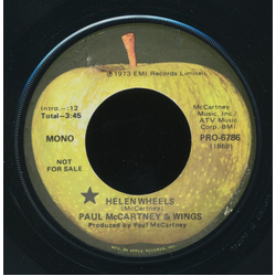Paul McCartney & Wings Helen Wheels Vinyl 7" USED