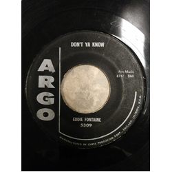 Eddie Fontaine Nothin' Shakin' Vinyl 7" USED