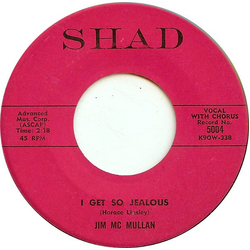 Jim Mc Mullan I Get So Jealous Vinyl 7" USED
