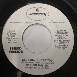 The New Colony Six Barbara, I Love You Vinyl 7" USED