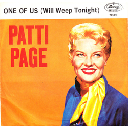 Patti Page One Of Us (Will Weep Tonight) Vinyl 7" USED