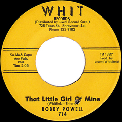 Bobby Powell That Little Girl Of Mine Vinyl 7" USED