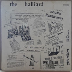 The Halliard / Jon Raven The Halliard : Jon Raven Vinyl LP USED