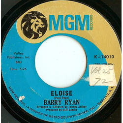 Barry Ryan Eloise Vinyl 7" USED