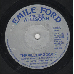 Emile Ford / The Allisons The Wedding Song USED VINYL 7INCH 45 RPM SINGLE REPRESS