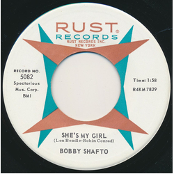 Bobby Shafto She's My Girl Vinyl 7" USED