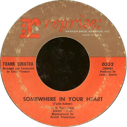 Frank Sinatra Somewhere In Your Heart / Emily Vinyl 7" USED