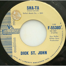 Dick St. John Sha-Ta Vinyl 7" USED