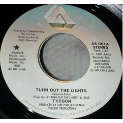Tycoon (3) Turn Out The Lights Vinyl 7" USED
