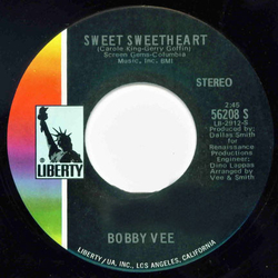 Bobby Vee Sweet Sweetheart / Rock 'n' Roll Music And You Vinyl 7" USED
