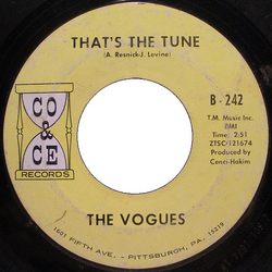 The Vogues That's The Tune Vinyl 7" USED