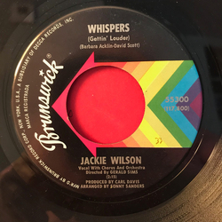 Jackie Wilson Whispers (Gettin' Louder) Vinyl 7" USED