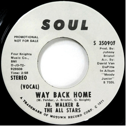 Junior Walker & The All Stars Way Back Home Vinyl 7" USED