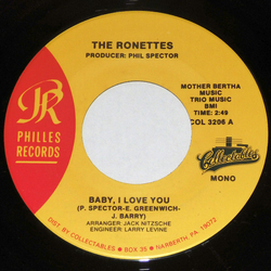 The Ronettes Baby, I Love You / (The Best Part Of) Breakin' Up Vinyl 7" USED