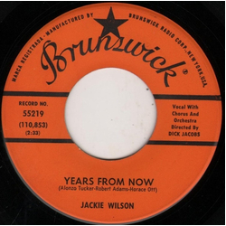 Jackie Wilson Years From Now Vinyl 7" USED