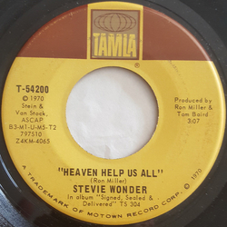 Stevie Wonder Heaven Help Us All Vinyl 7" USED