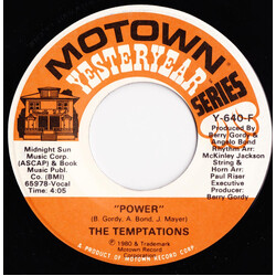 The Temptations Power / Struck By Lightning Twice USED VINYL 7INCH 45 RPM