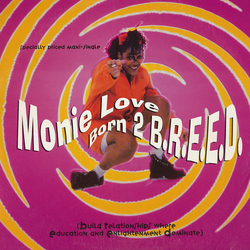 Monie Love Born 2 B.R.E.E.D. Vinyl 12" USED
