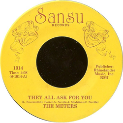The Meters They All Ask For You Vinyl 7" USED