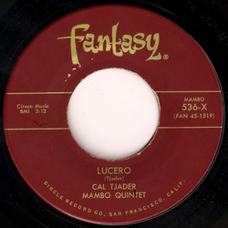 Cal Tjader's Modern Mambo Quintet Lucero / Chloe Vinyl 7" USED