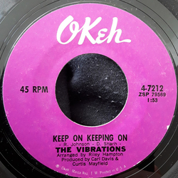 The Vibrations Keep On Keeping On Vinyl 7" USED