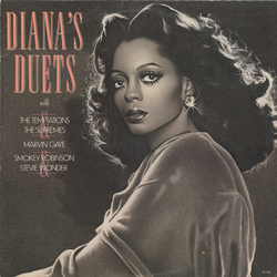 Diana Ross Diana's Duets Vinyl LP USED