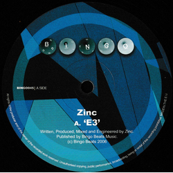 DJ Zinc E3 / Funny Vinyl 12" USED