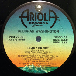 Deborah Washington Ready Or Not Vinyl 12" USED