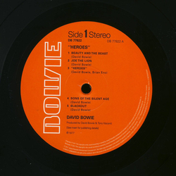 David Bowie "Heroes" Vinyl LP USED