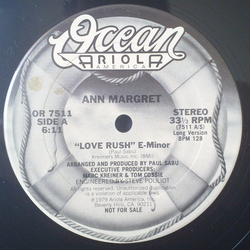 Ann Margret Love Rush E-Minor Vinyl 12" USED