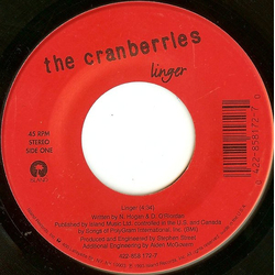 The Cranberries Linger / Dreams Vinyl 7" USED