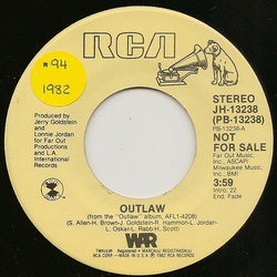 War Outlaw Vinyl 7" USED