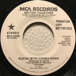Rufus & Chaka Khan Better Together USED VINYL 7INCH 45 RPM SINGLE PROMO STEREO