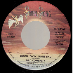 Bad Company (3) Good Lovin' Gone Bad Vinyl 7" USED