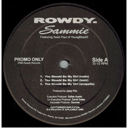 Sammie / Sean Paul (2) You Should Be My Girl Vinyl 12" USED