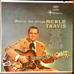 Merle Travis Walkin' The Strings Vinyl LP USED