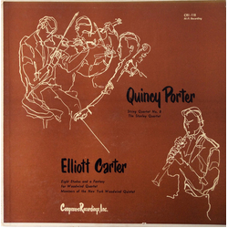 Quincy Porter / Elliott Carter / The Stanley Quartet / New York Woodwind Quintet String Quartet No. 8 / Eight Etudes And A Fantasy For Woodwind Quarte