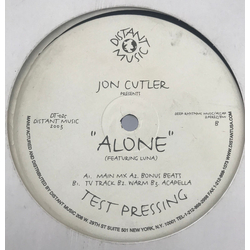 Jon Cutler Alone Vinyl 12" USED