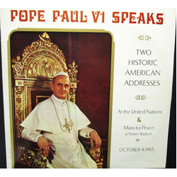 Pope Paul VI His Holiness Pope Paul VI Speaks Vinyl LP USED