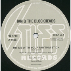 Ian Dury And The Blockheads Hit Me With Your Rhythm Stick Vinyl 12" USED