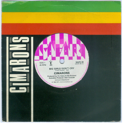 The Cimarons Big Girls Don't Cry Vinyl 7" USED