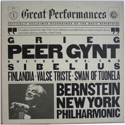 Edvard Grieg / Jean Sibelius / The New York Philharmonic Orchestra / Leonard Bernstein Peer Gynt Suites No. 1 & 2 / Valse Triste, Finlandia, The Swan 
