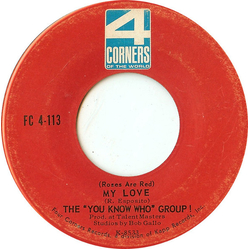The You Know Who Group (Roses Are Red) My Love / Playboy Vinyl 7" USED