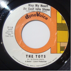 The Toys May My Heart Be Cast Into Stone / On Backstreet Vinyl 7" USED