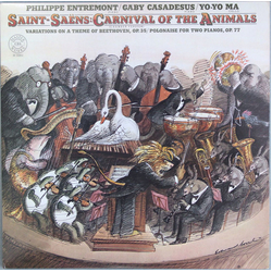 Camille Saint-Saëns / Philippe Entremont / Gaby Casadesus / Yo-Yo Ma Carnival Of The Animals (Chamber Version) Vinyl LP USED