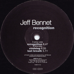 Jeff Bennett Recognition Vinyl 12" USED